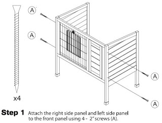 All Living Things Rabbit Hutch Assembly Instructions