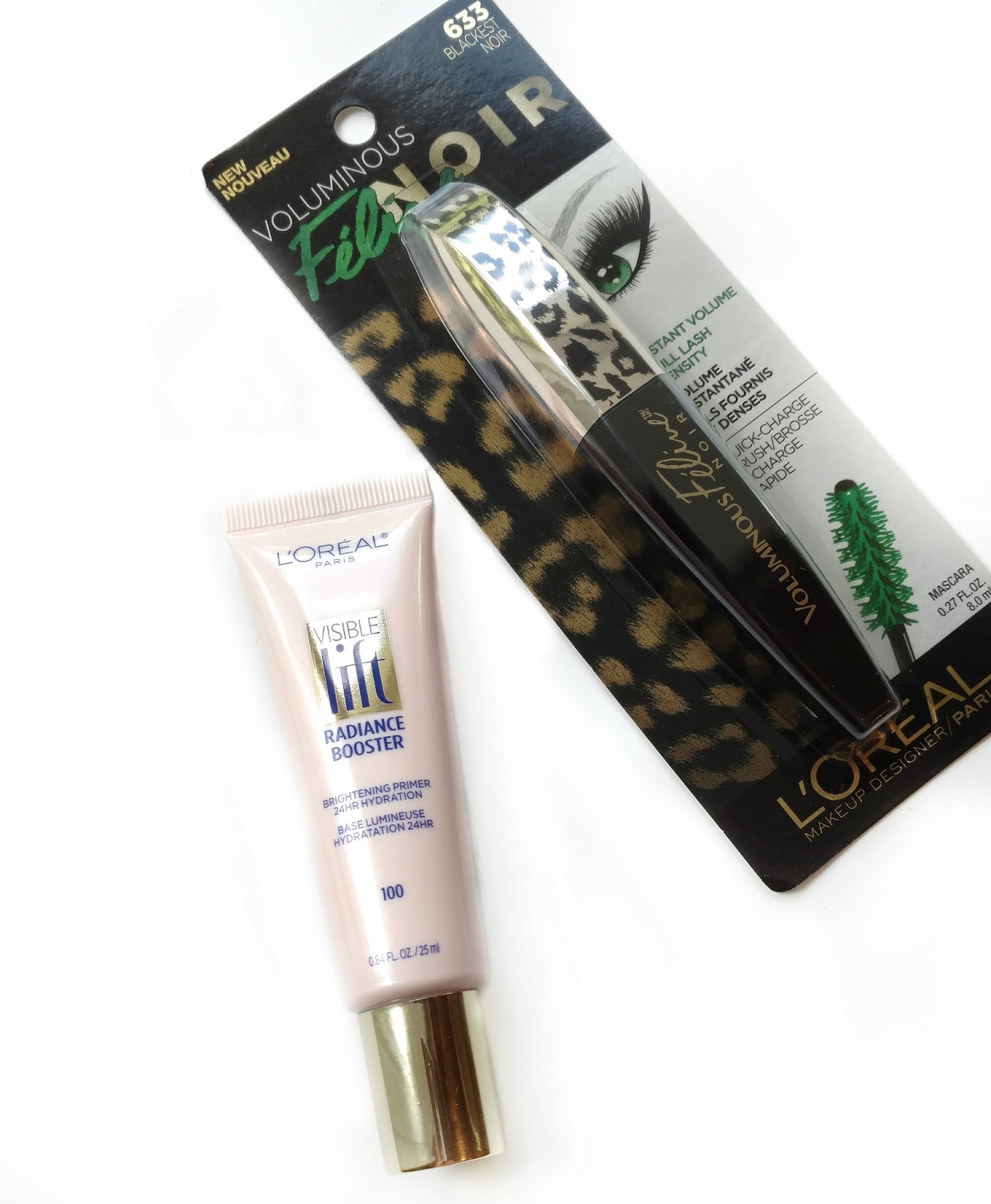 L'oreal Voluminous Feline Mascara & Visible Lift Radiance Booster