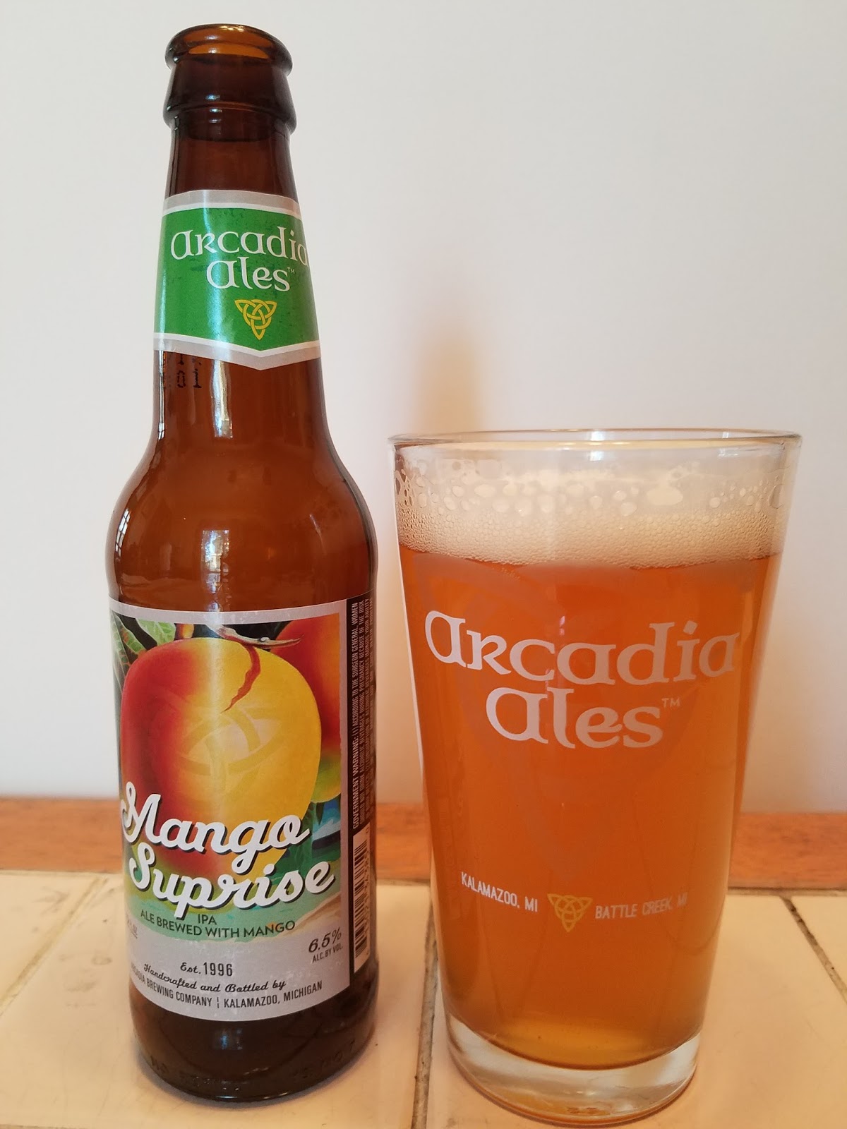 Drinkin' and Modelin' Beer Review Arcadia Ales Mango Suprise IPA