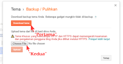 sobat harus mendownload template lama dulu, baru sobat pilih choose file