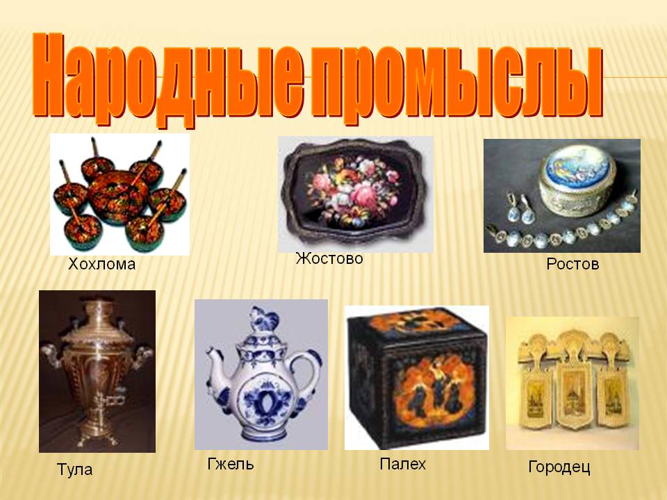 Народные промыслы россии для школьников 2 класса с картинками