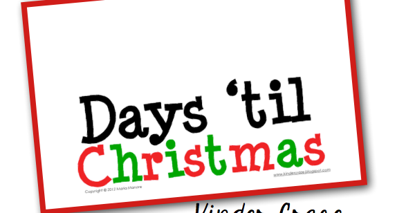 Freebielicious: FREE Countdown to Christmas Sign