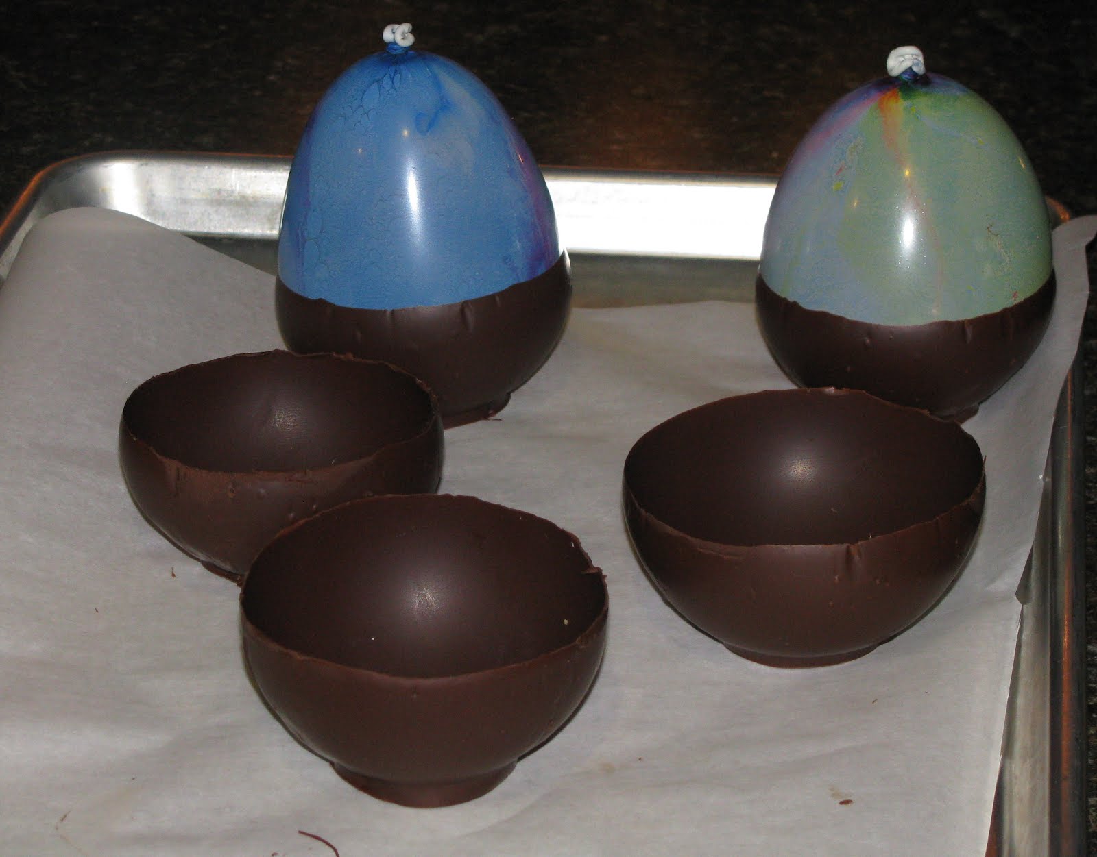 Kammie Cooks Chocolate Bowls with Dark Chocolate Mousse
