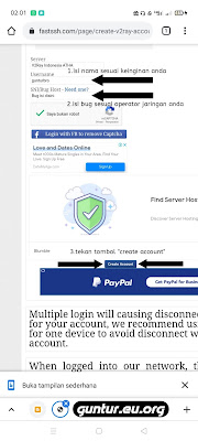 Mengisi input data akun v2ray vmess Mengisi kolom ussername dan bug akun v2ray vmess