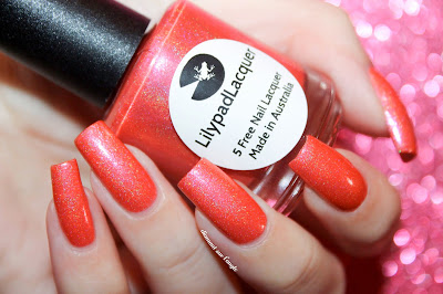 Swatch of Captivating Coral from Lilypad Lacquer