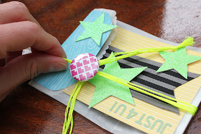 Paper Baker June Scrapbook Kit Gift Card Holder by Juliana Michaels detail
