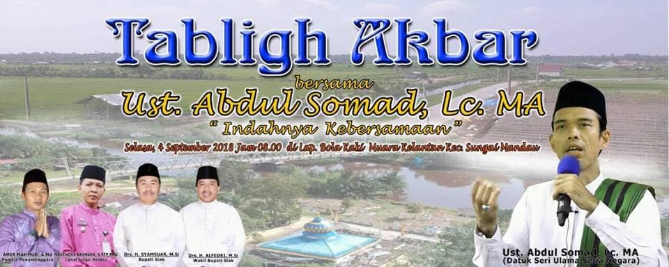 Jadwal Ustadz Abdul Somad September 2018