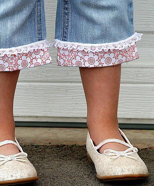 Fabric and Lace Cutoffs