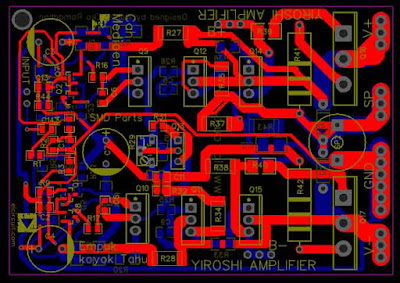 PCB Layout design Yiroshi amplifier