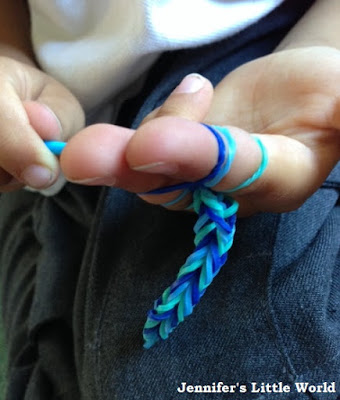 Playing with loom bands