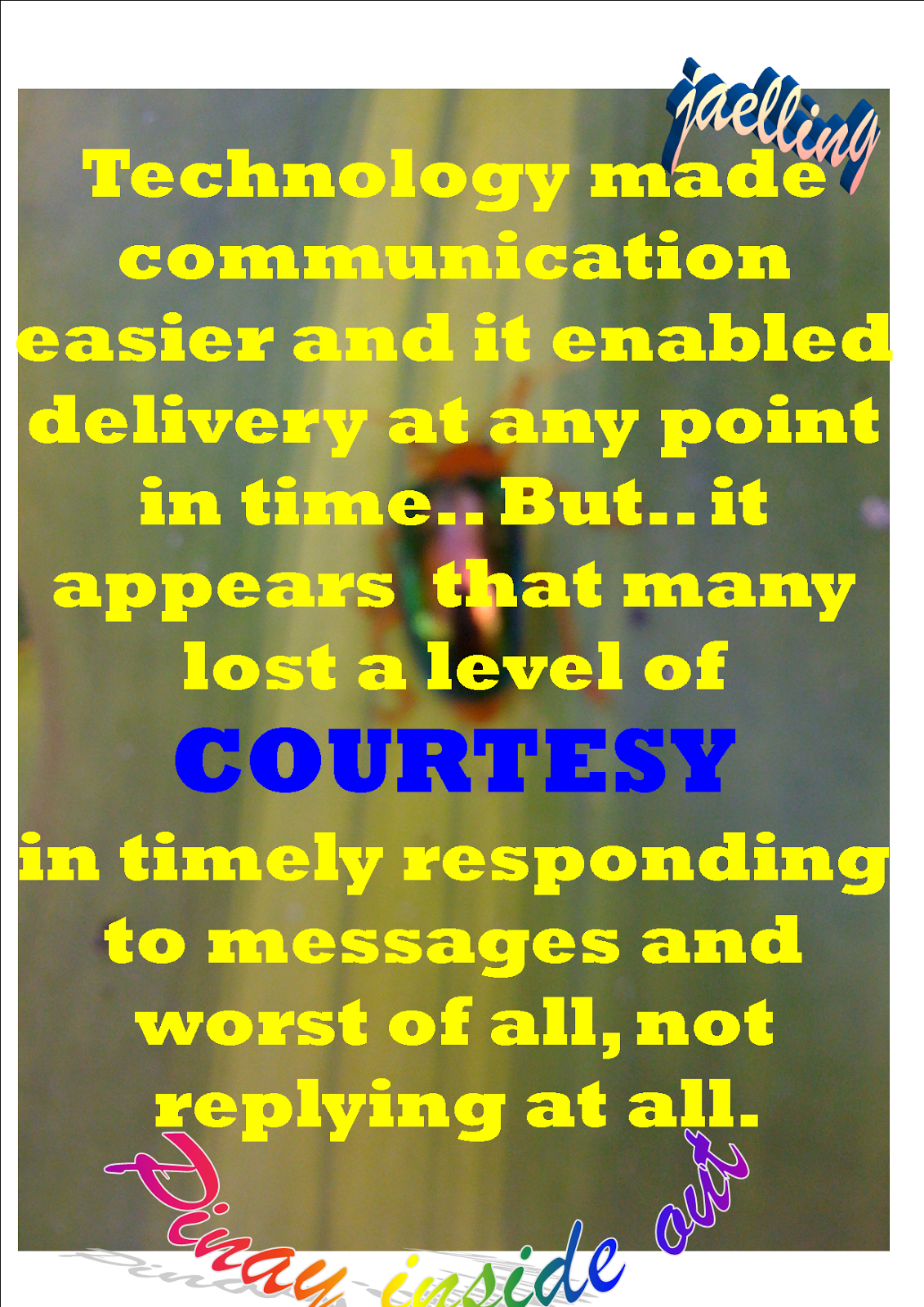 When people don't have the courtesy to reply to messages