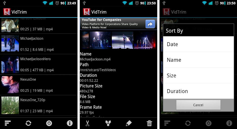 edit video hp android