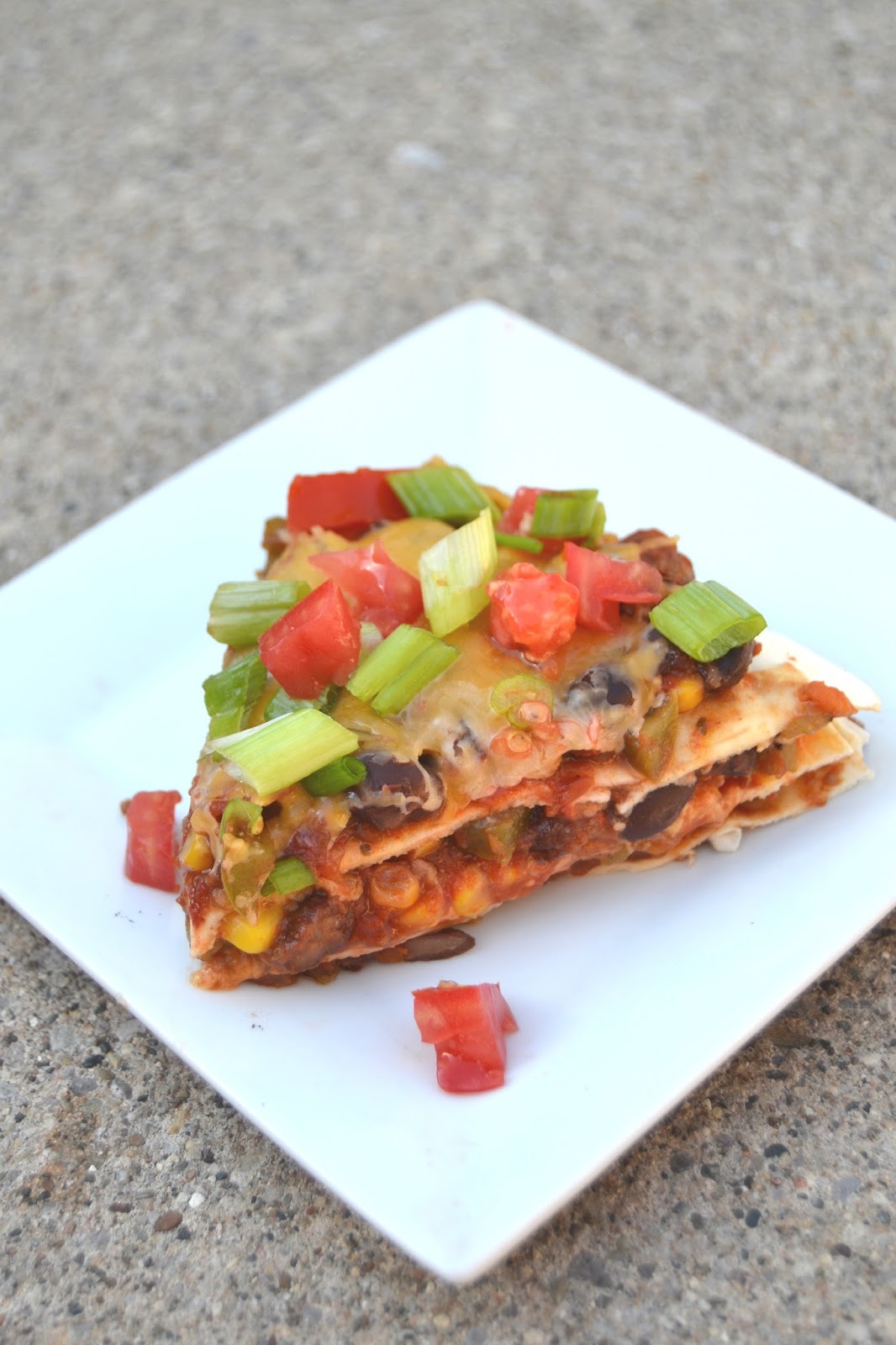 Vegetable Black Bean Tortilla Stack The Nutritionist Reviews
