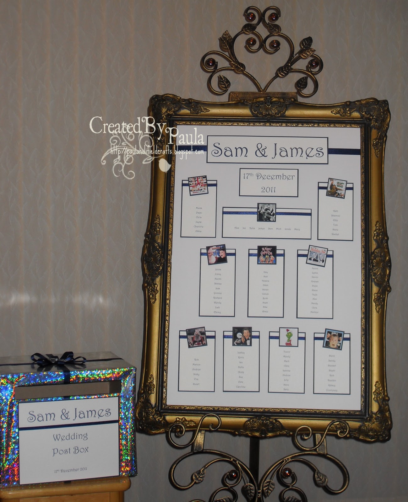 paulaholifieldcrafts Wedding table plan