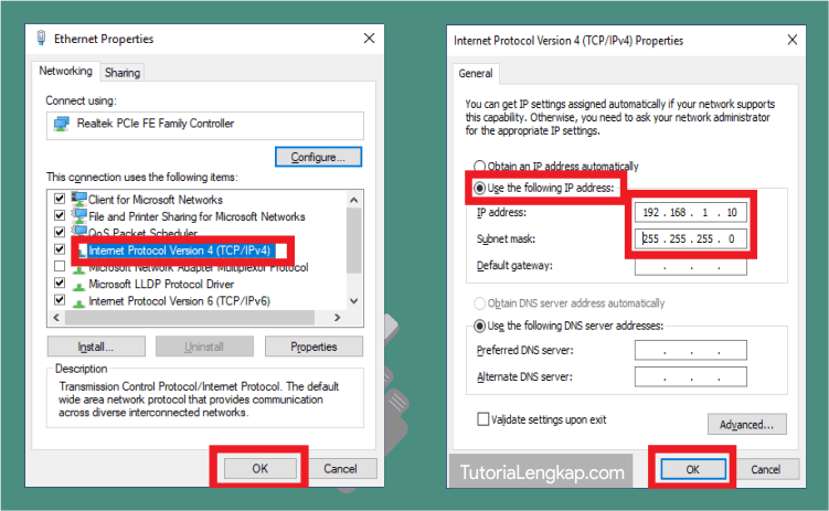 how to setting static ip address windows 7. 8 and windows 10, cara konfigurasi ip address manual, network configuration on windows, how to setting LAN, cara setting jaringan windows, network setup on windows easily