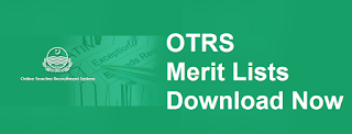 OTRS Merit List Search Tool - AEO, ESE, SESE, SSE - otrs.punjab.gov.pk