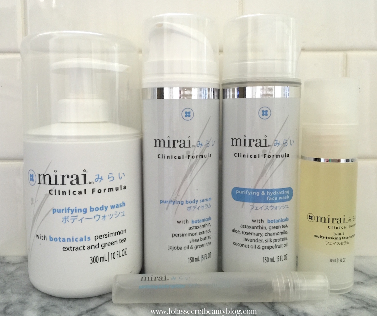 lola's secret beauty blog Mirai Clinical Formula Skincare & Bodycare