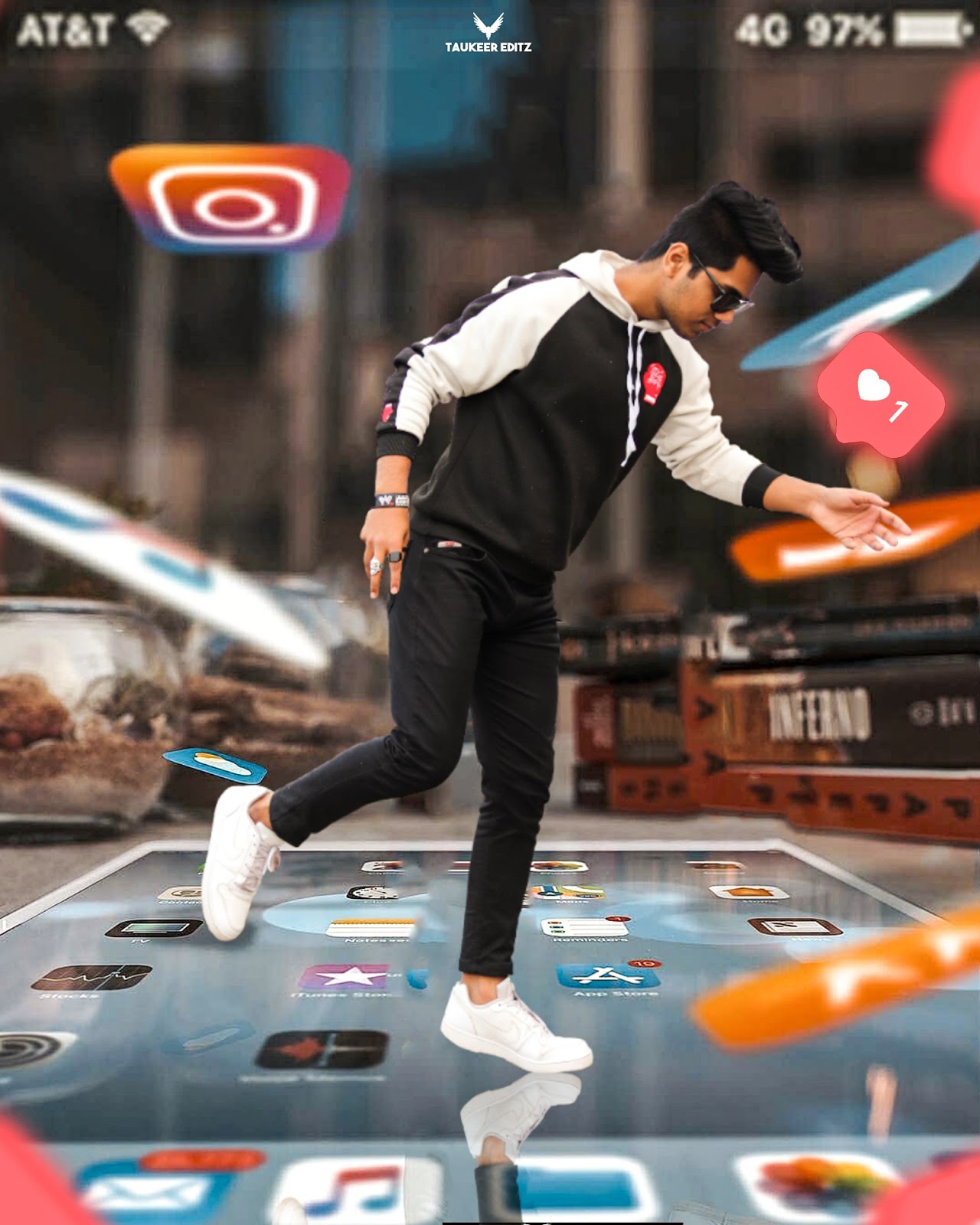 3d Instagram Viral Editing Background Png Download For Picsart