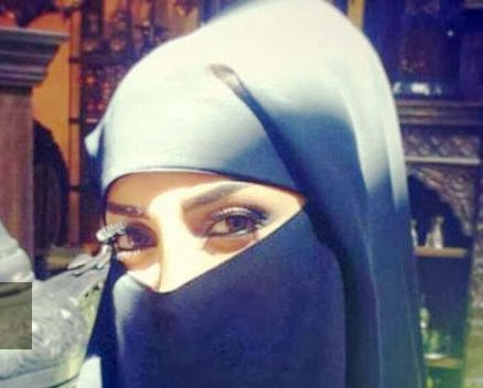 Nisreen Tafesh wearing the niqab. ~ الخبر alkbr