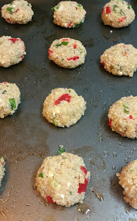 Turning Mommy greek style quinoa cakes