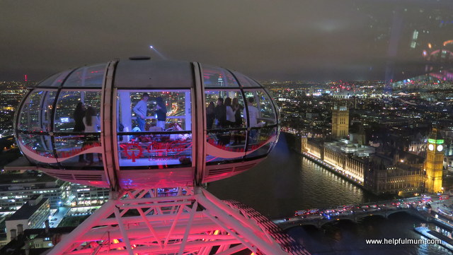 London Eye in the evening