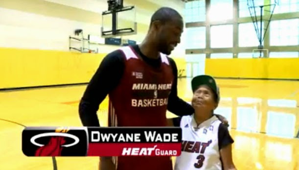 WATCH: 90-year-old Filipina Wish Granted by NBA Star Dwyane Wade