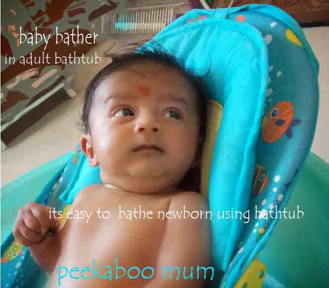 PEEKABOO HOW TO BATH UR NEWBORN BABY? with no tears and cries ; in