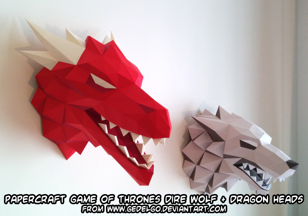 Paper Craft Dragon Head Paper Craft Dragon Head