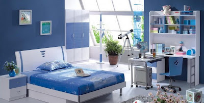 blue modern kids bedroom furniture