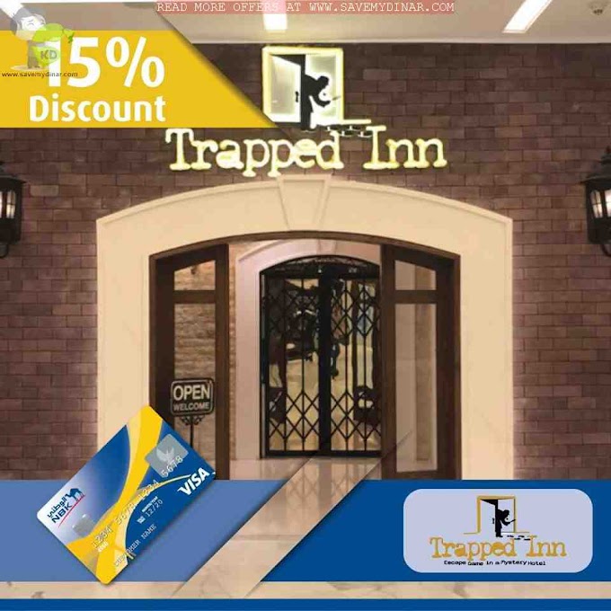 NBK Kuwait - Get 15% discount on Trapped Inn Kuwait