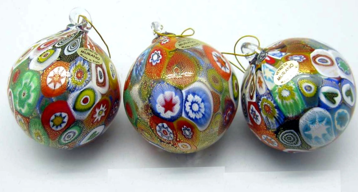 Palline Di Natale In Vetro Soffiato Anni 50