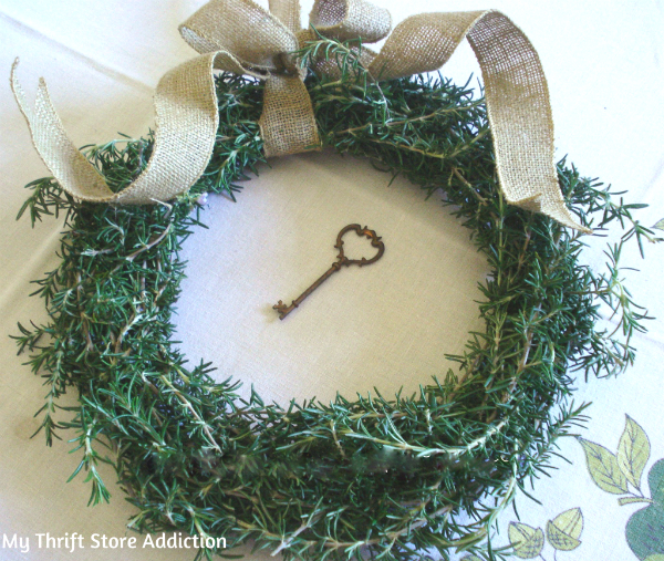 Fresh rosemary wreath tutorial