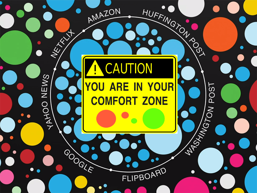 the filter bubble This definition explains what a filter bubble is and how it can be caused by personalized search results that limit the user's perspective by prioritizing information the person has already expressed interest in. the filter bubble This definition explains what a filter bubble is and how it can be caused by personalized search results that limit the user's perspective by prioritizing information the person has already expressed interest in.