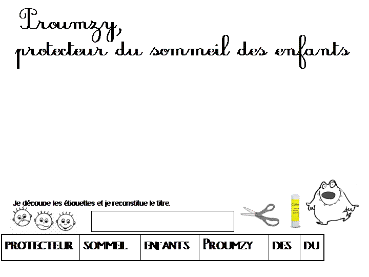 Maternelle: Proumzy, exploitation en lecture