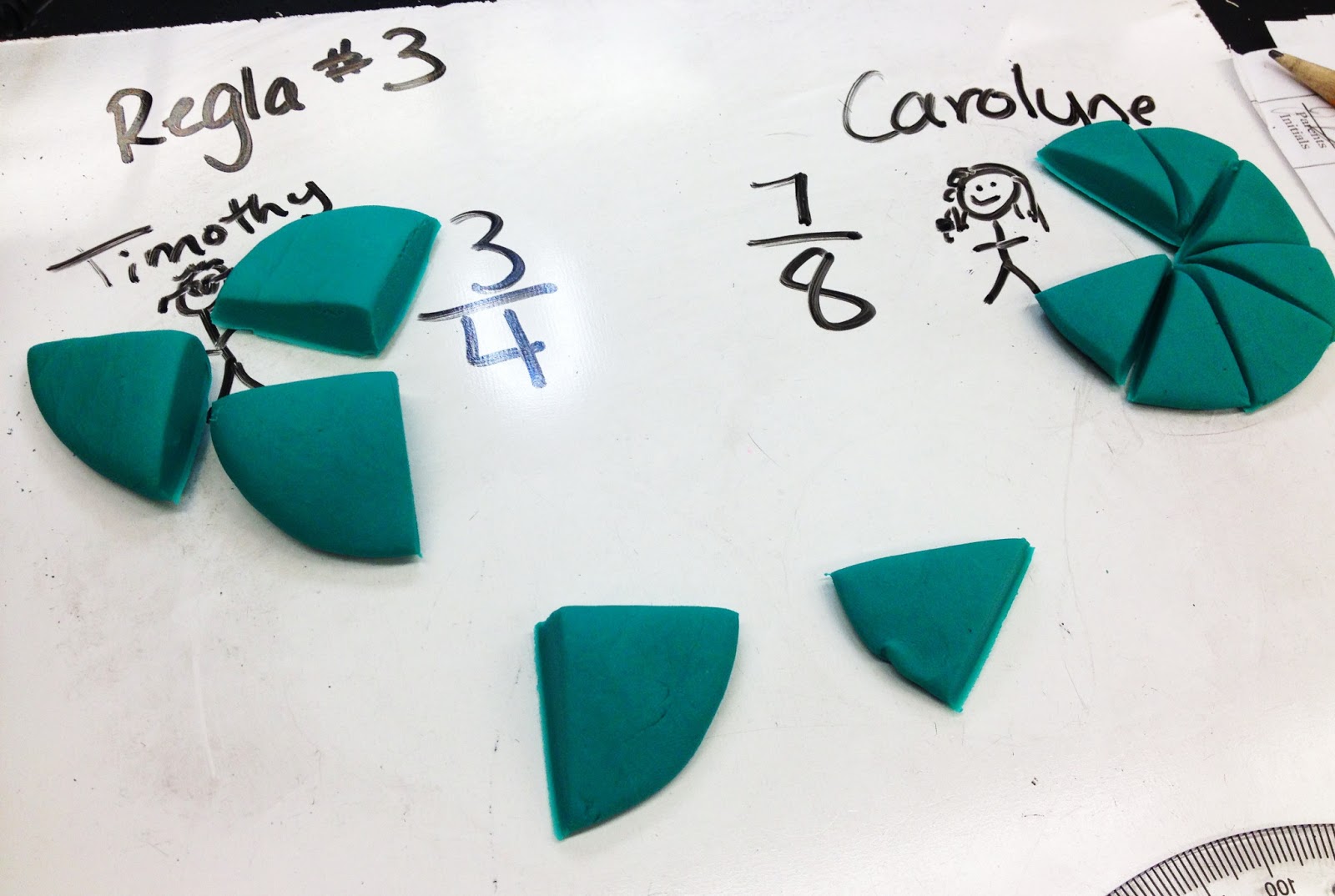 Make Fractions with Play Dough!