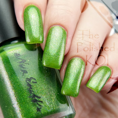 Nvr Enuff Polish Harmony Hills green nail polish