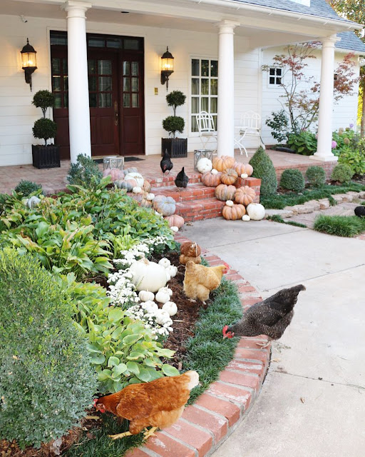 My favorite faux topiary for Outside Eleven Gables