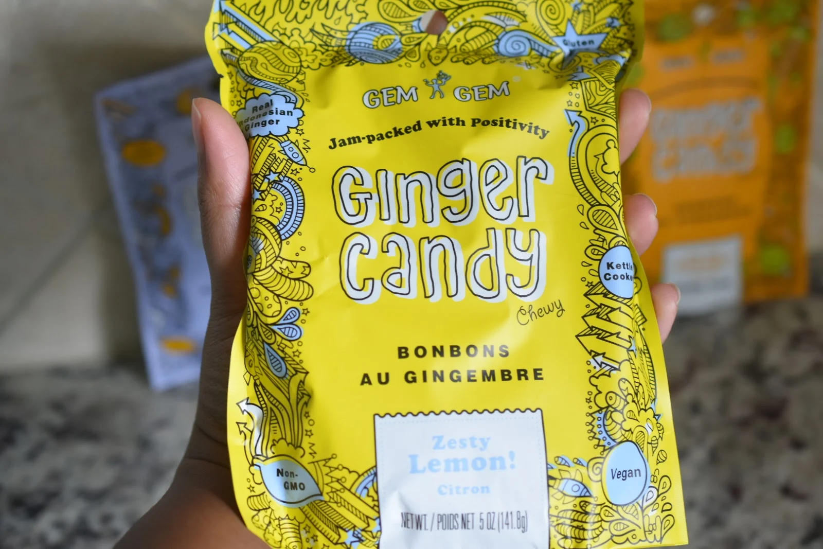 My Road Trip Go-to Healthy Ginger Candy Snack via  www.productreviewmom.com