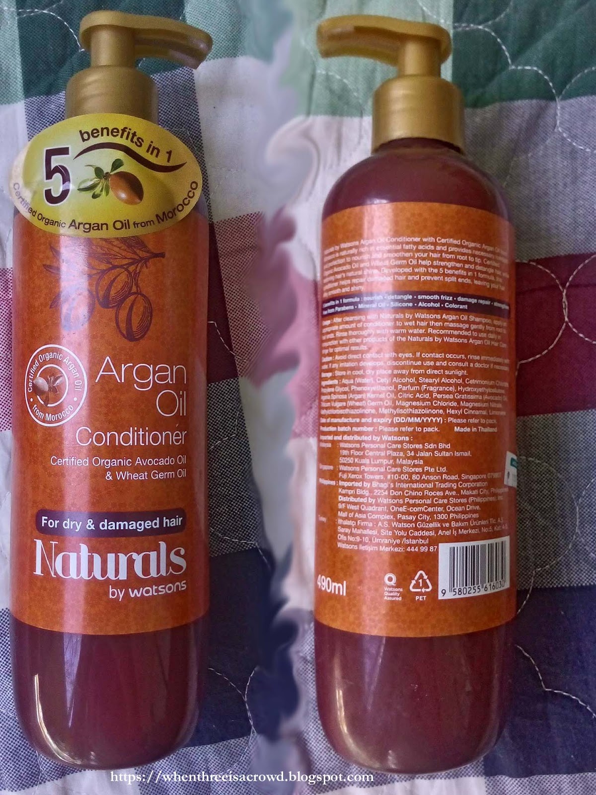 writing down my emotions Naturals by Watson's Argan Oil Hair Care