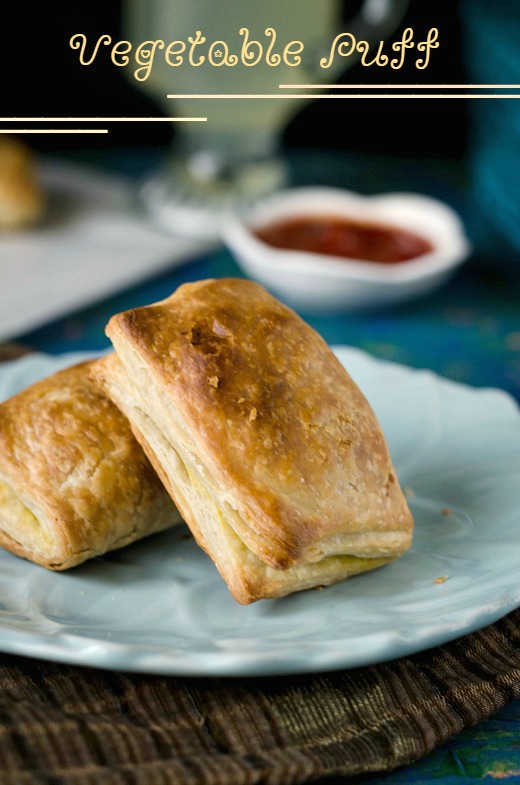 Vegetable puff with Homemade Puff Pastry