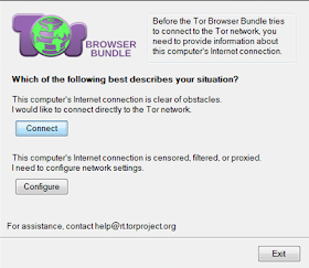 configurazione Tor browser