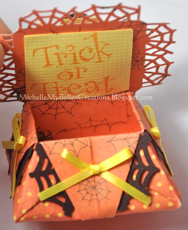 MichelleMyBelle Creations Origami Spider  Halloween Box