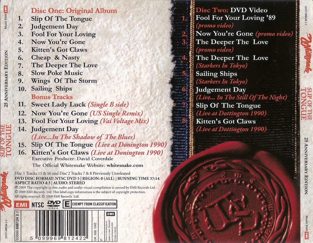 Sinta A Escuridao Metal Blog Whitesnake Slip Of The Tongue