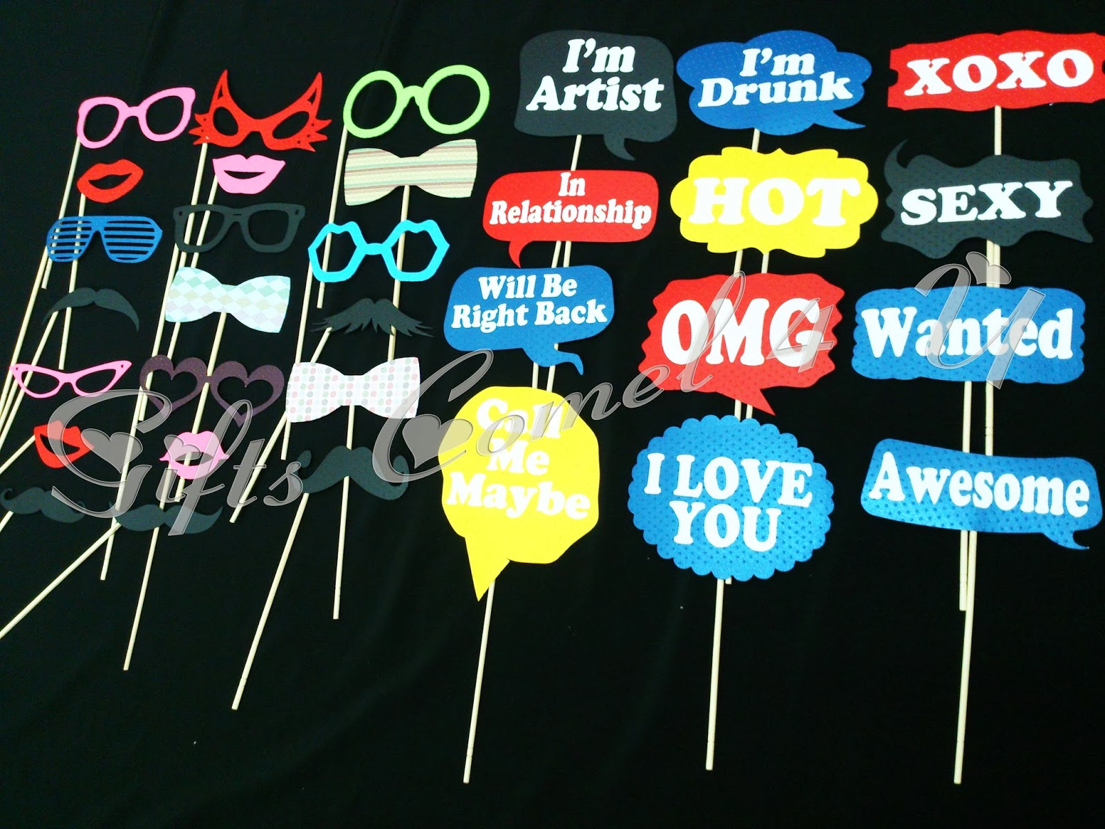 Gifts Comel 4 U Ordered by Syahir Photo booth Props