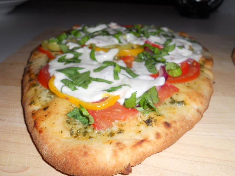 Last Meal of the Day: Pesto mozzarella pizza