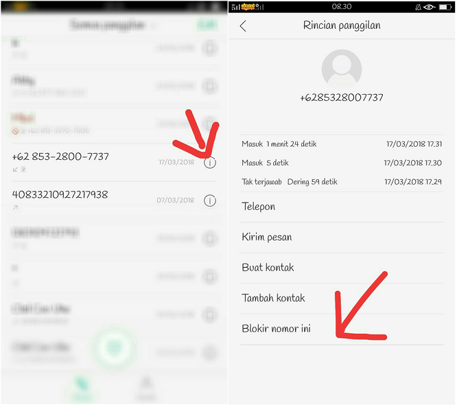Cara membuka no hp yang diblokir (SMS dan telepon) di Android Cara membuka no hp yang diblokir (SMS dan telepon) di Android