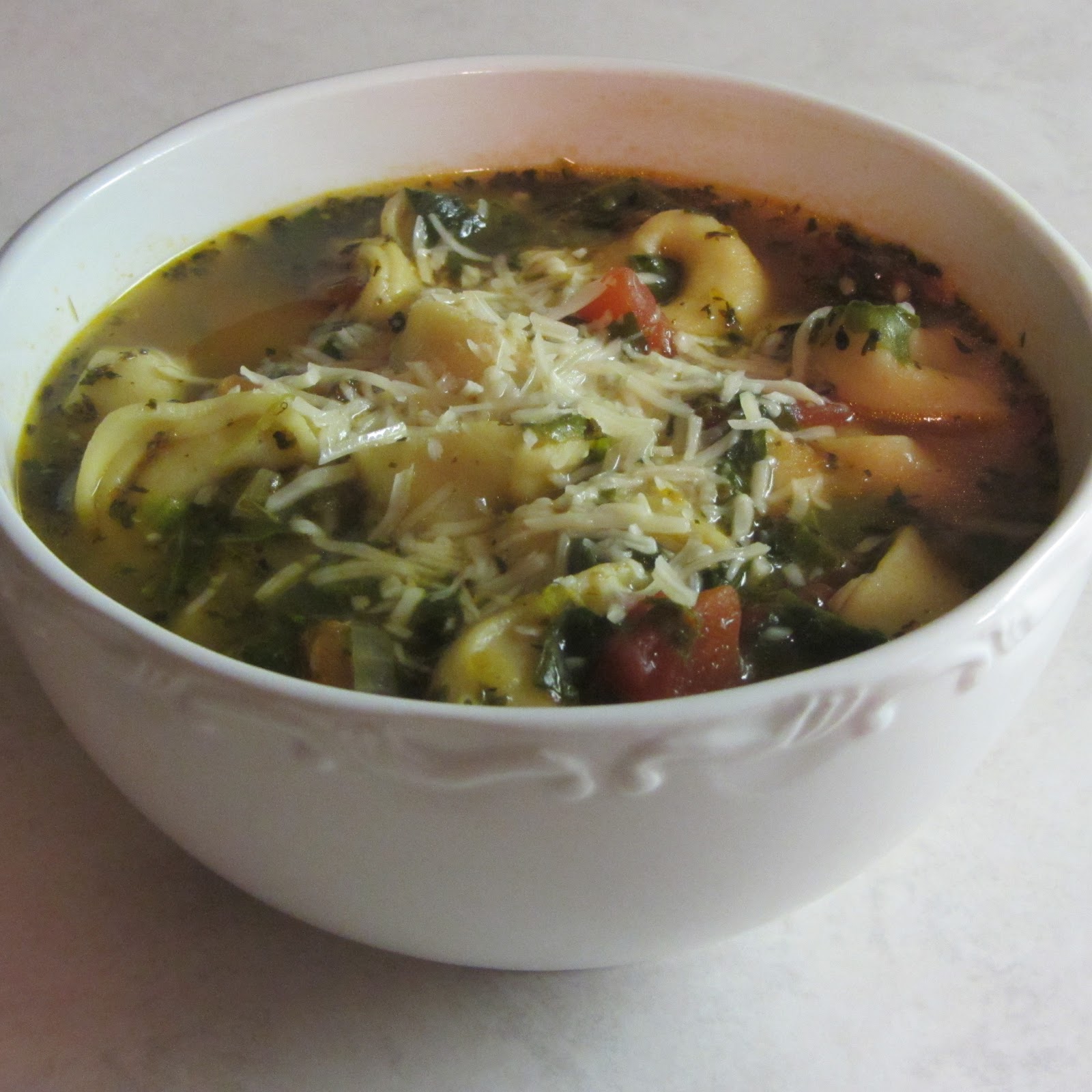 Gabrielle Meyer: Tomato Florentine Soup (with tortellini)