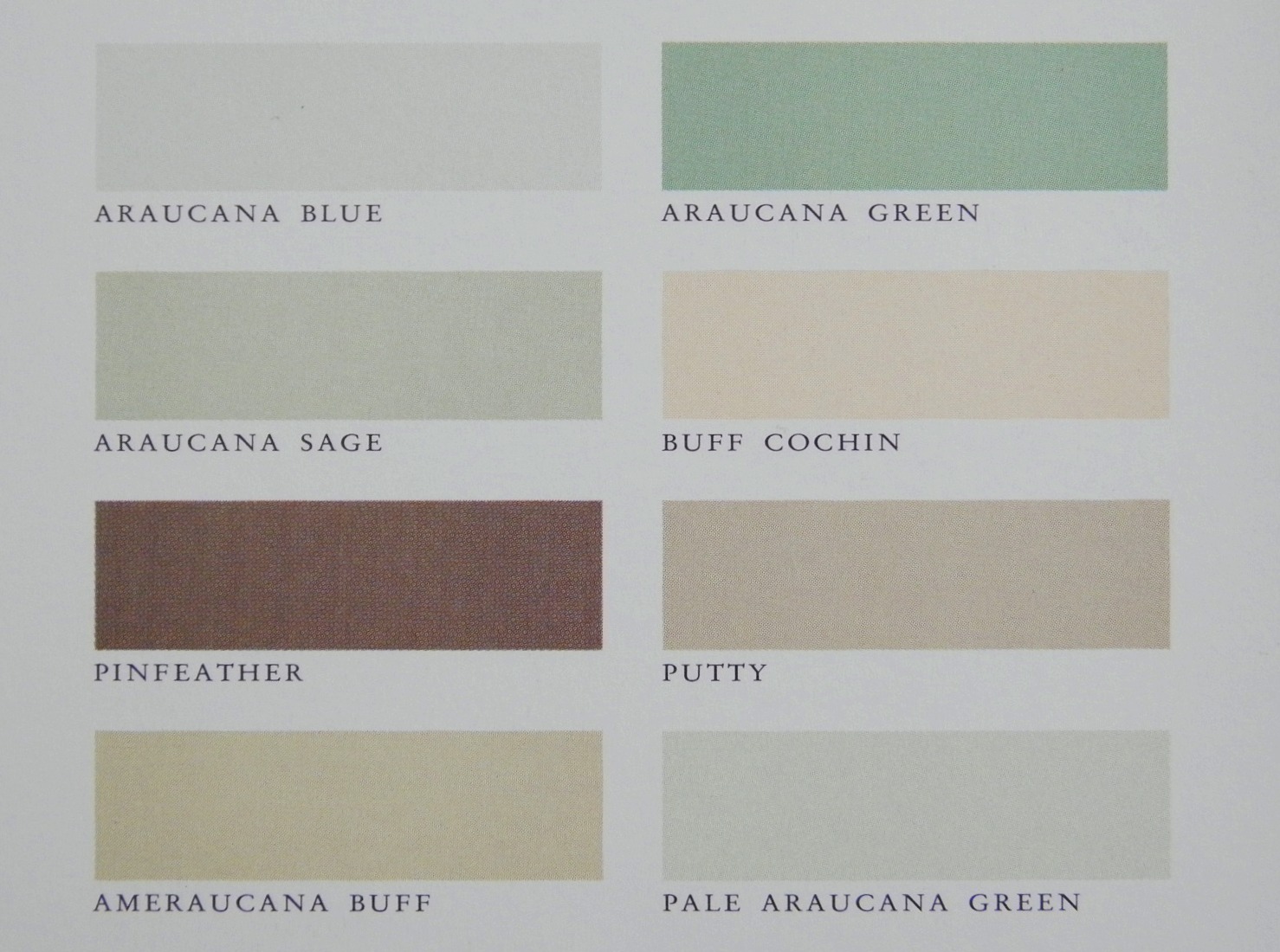 Martha Stewart Paint Color Chart