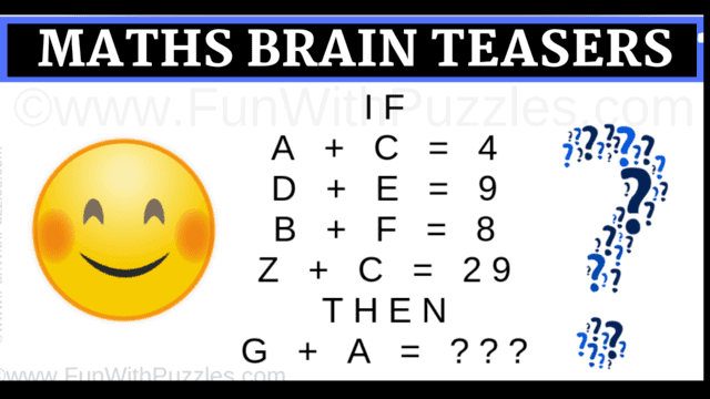 Here are quick and easy maths brain teasers to challenge your brain