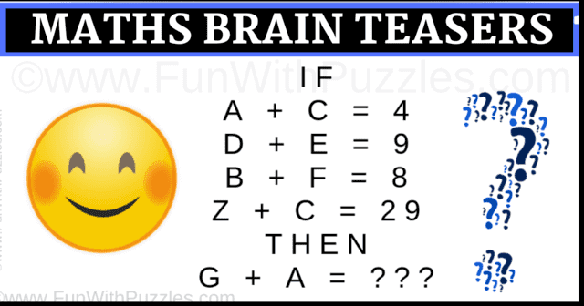 Easy Maths Brain Teasers with Answers to Challenge your Brain